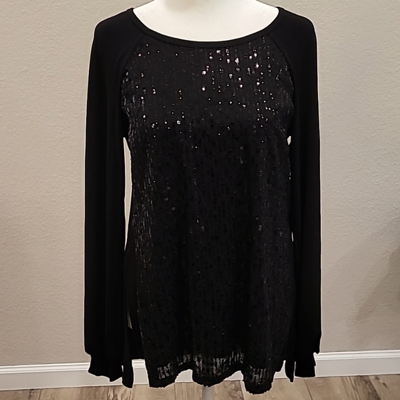 NWOT KAREN KANE SEQUIN TOP - Picture 1 of 8